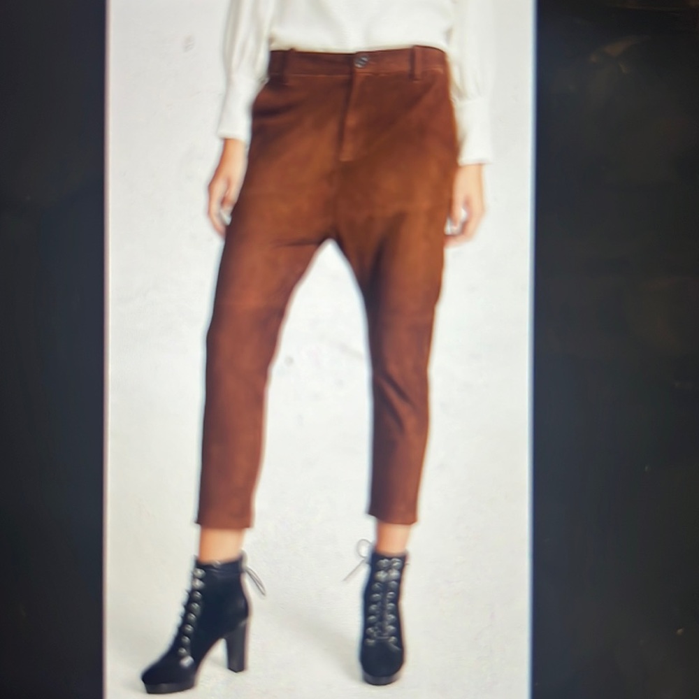 Nili Logan Suede Paris Pant, size 6